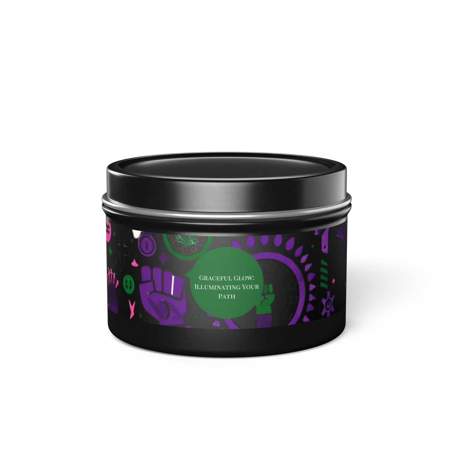 Graceful Glow Illuminating Your Path, Tin Candle, Joyous Life Journals