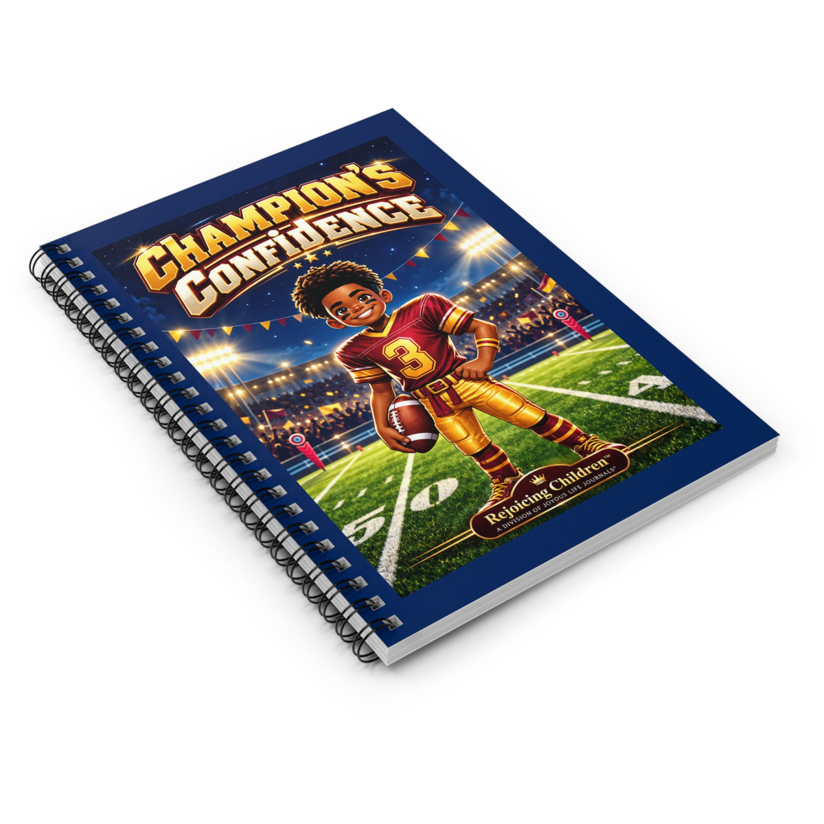 Champion’s Confidence Spiral Notebook | Kids Football & Confidence Journal
