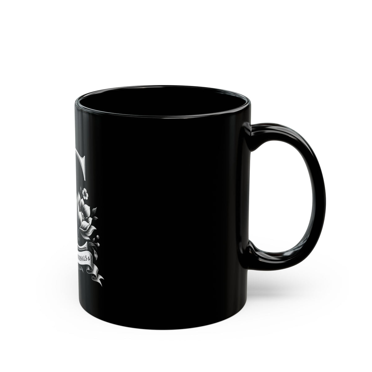 Classic Charm | C Monogram Black Mug