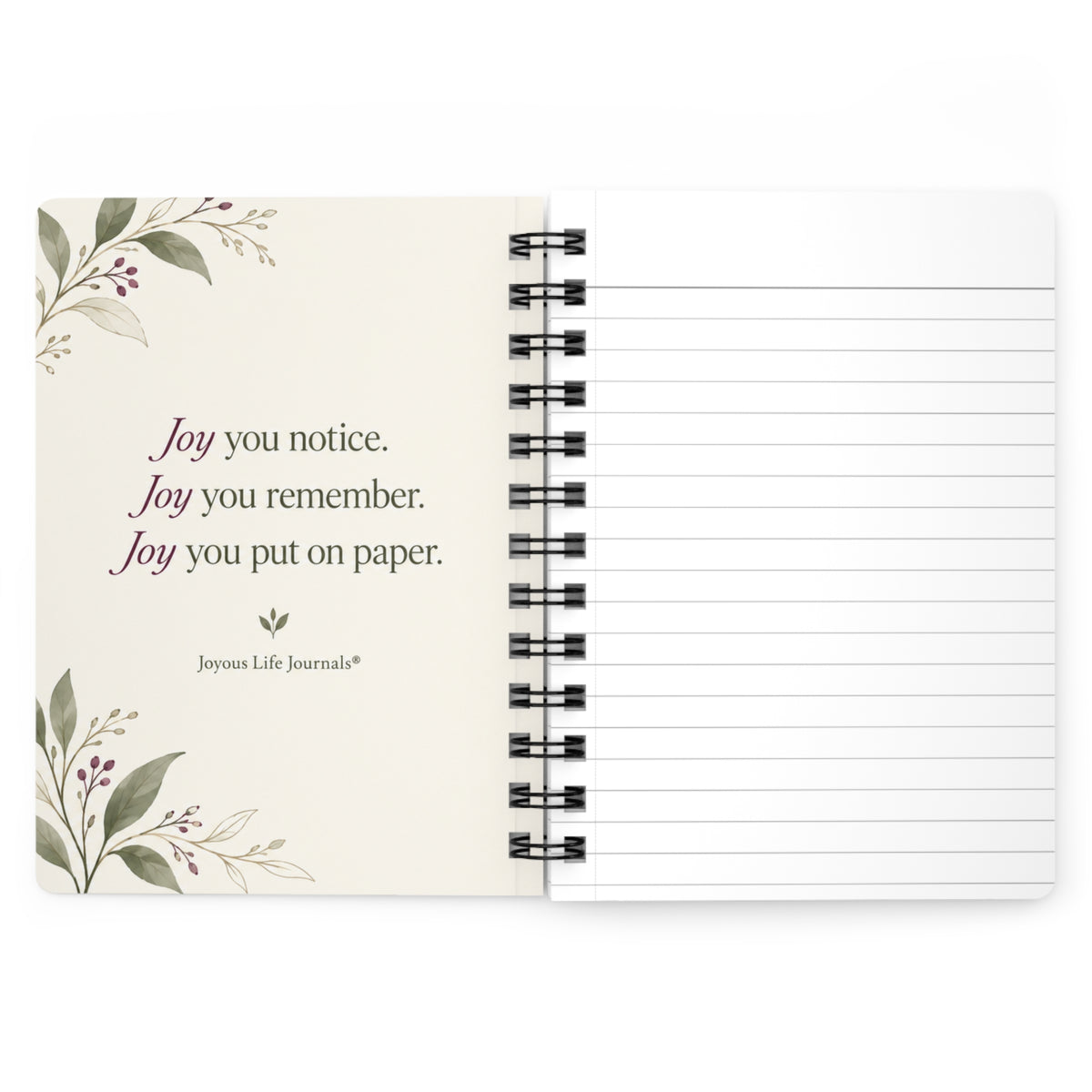 Joy Notes — Write Down the Good Spiral Journal
