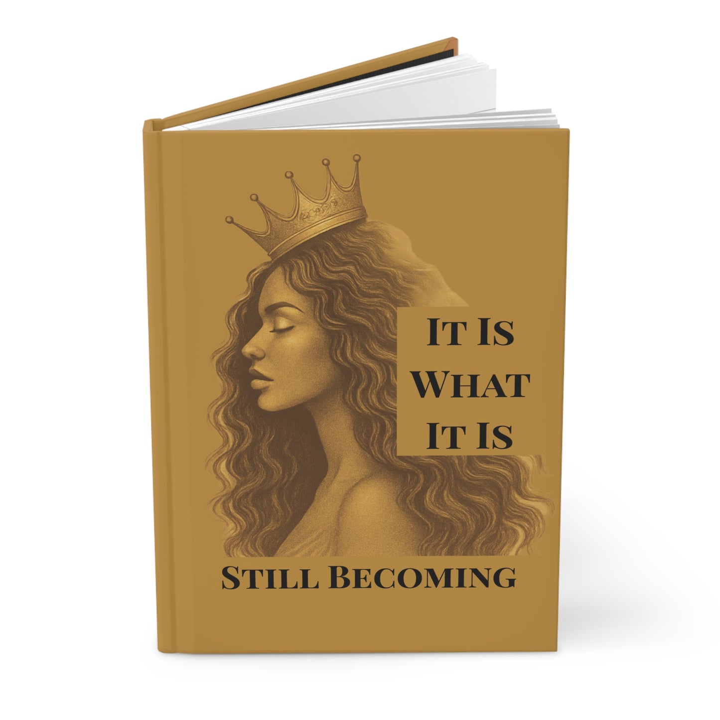 It Is What It Is – Minimalist Hardcover Journal, Burnt Gold | Joyous Life Journals