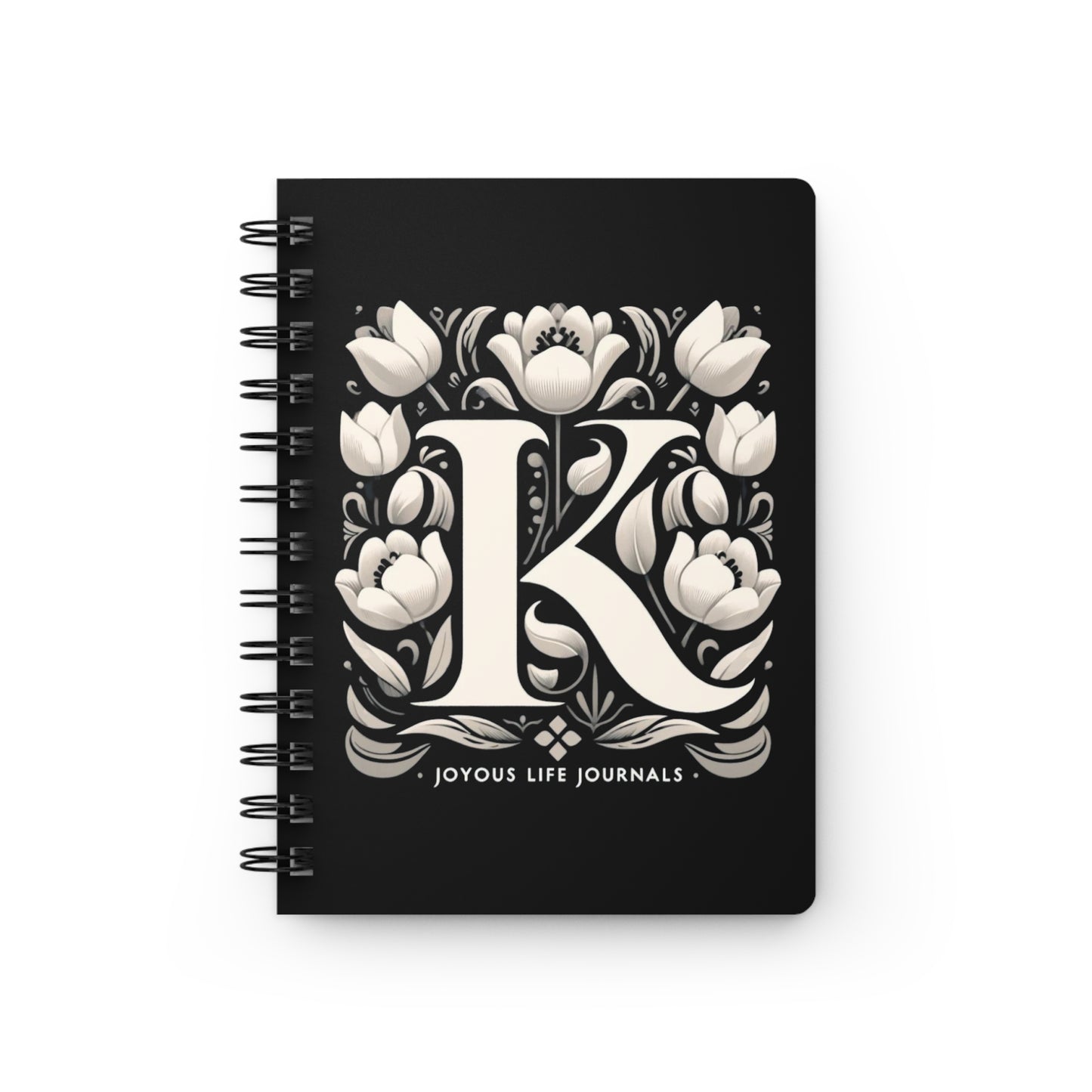 Kaleidoscope Visions – 'K' Monogram Spiral Journal for Creative Exploration | Joyous Life Journals