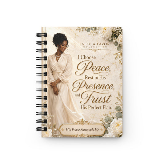 Peace Is My Portion — Peace & Reflection Spiral Journal | Faith & Favor™ No. 004
