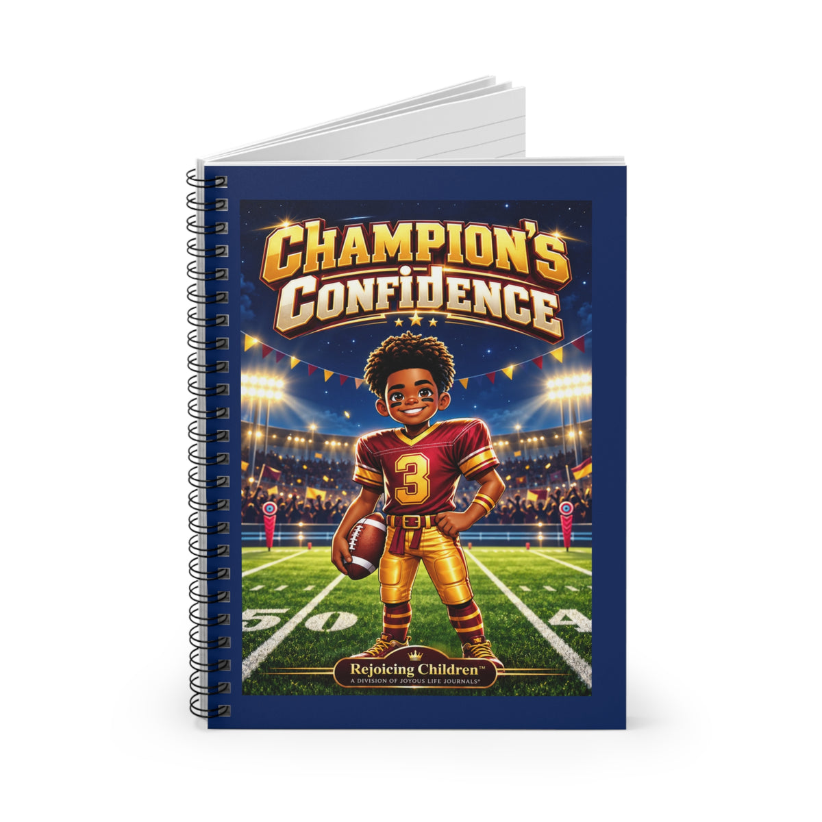 Champion’s Confidence Spiral Notebook | Kids Football & Confidence Journal