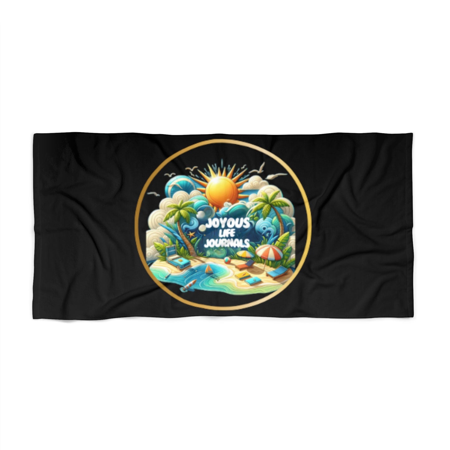 Midnight Ocean Bliss Beach Towel – 30x60 | Joyous Life Journals