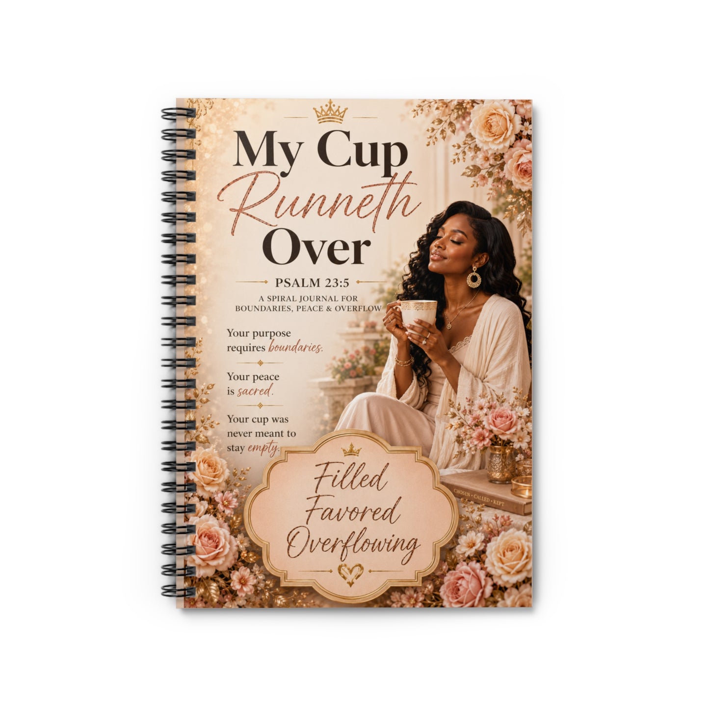 Surely Goodness & Mercy Spiral Notebook | Psalm 23:6