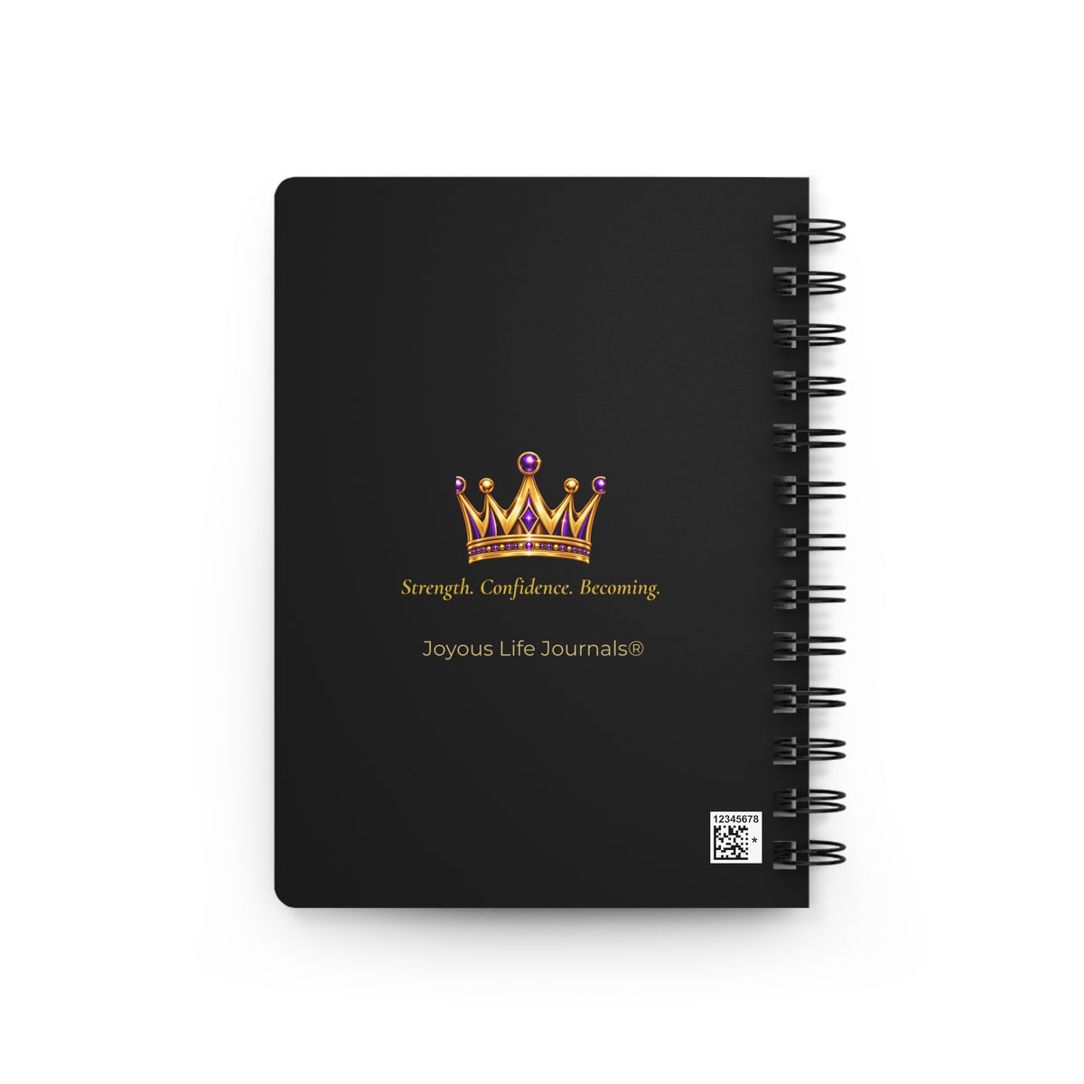 StrongHER Crowned in Strength Spiral Journal | Empowerment Notebook for Black Women