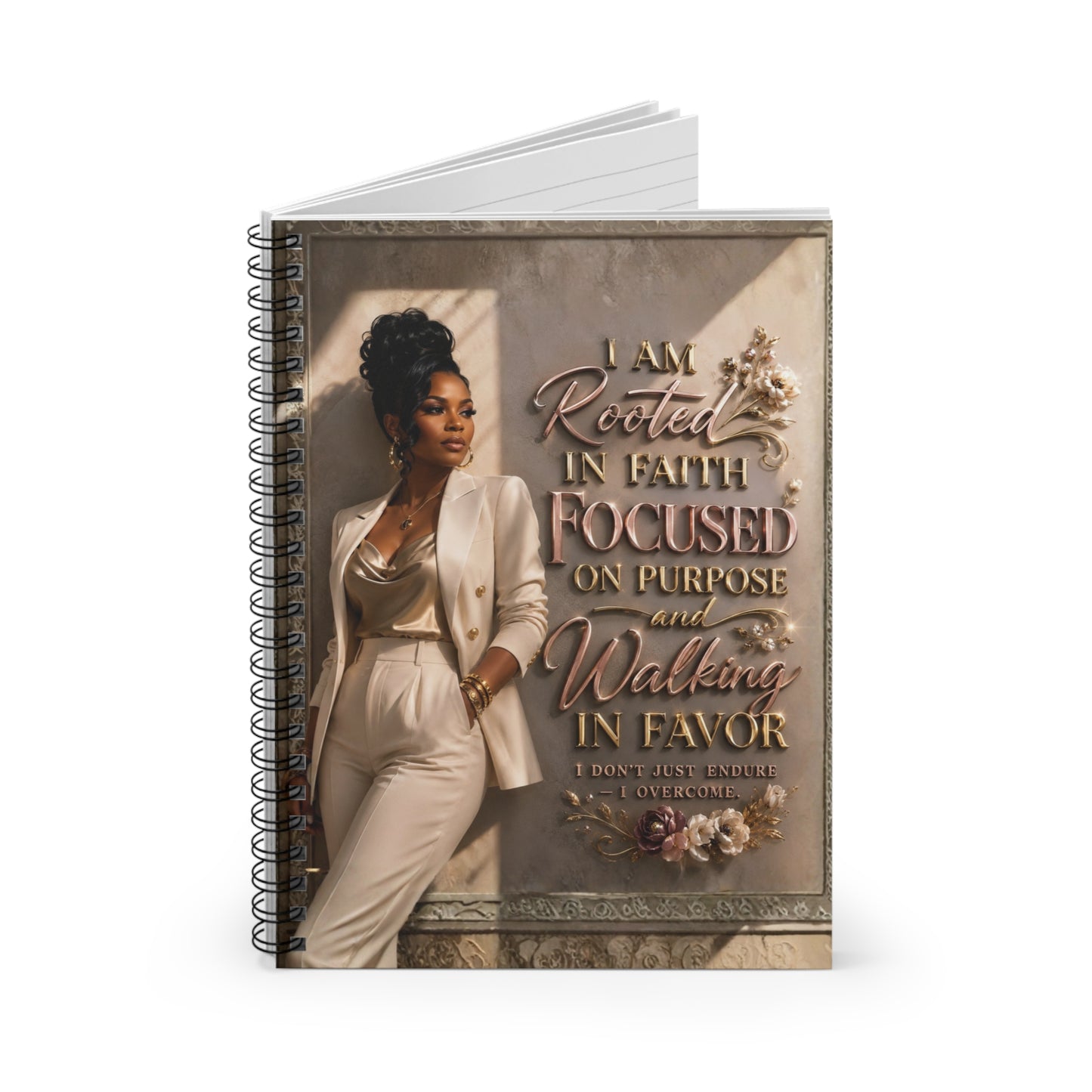 Faith & Favor™ Spiral Notebook | Rooted in Faith