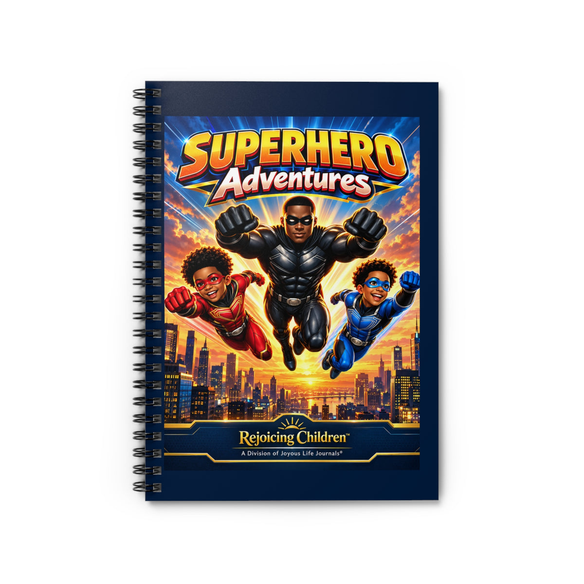 Superhero Adventures Spiral Notebook | Kids Courage & Imagination Journal