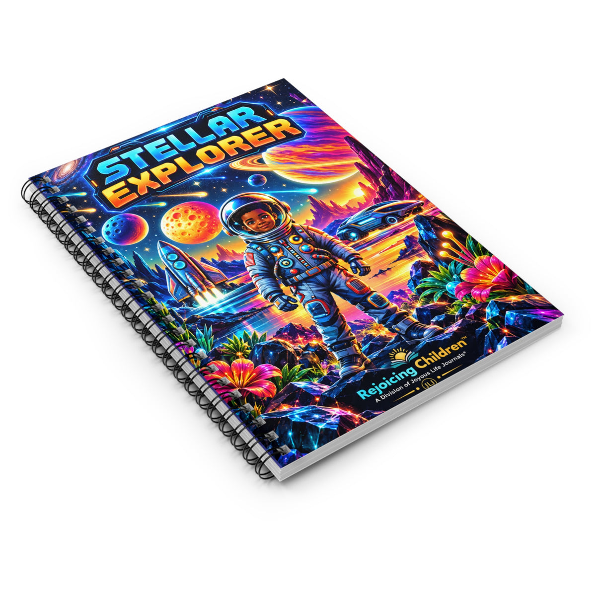 Stellar Explorer Spiral Notebook | Kids Space & Adventure Journal