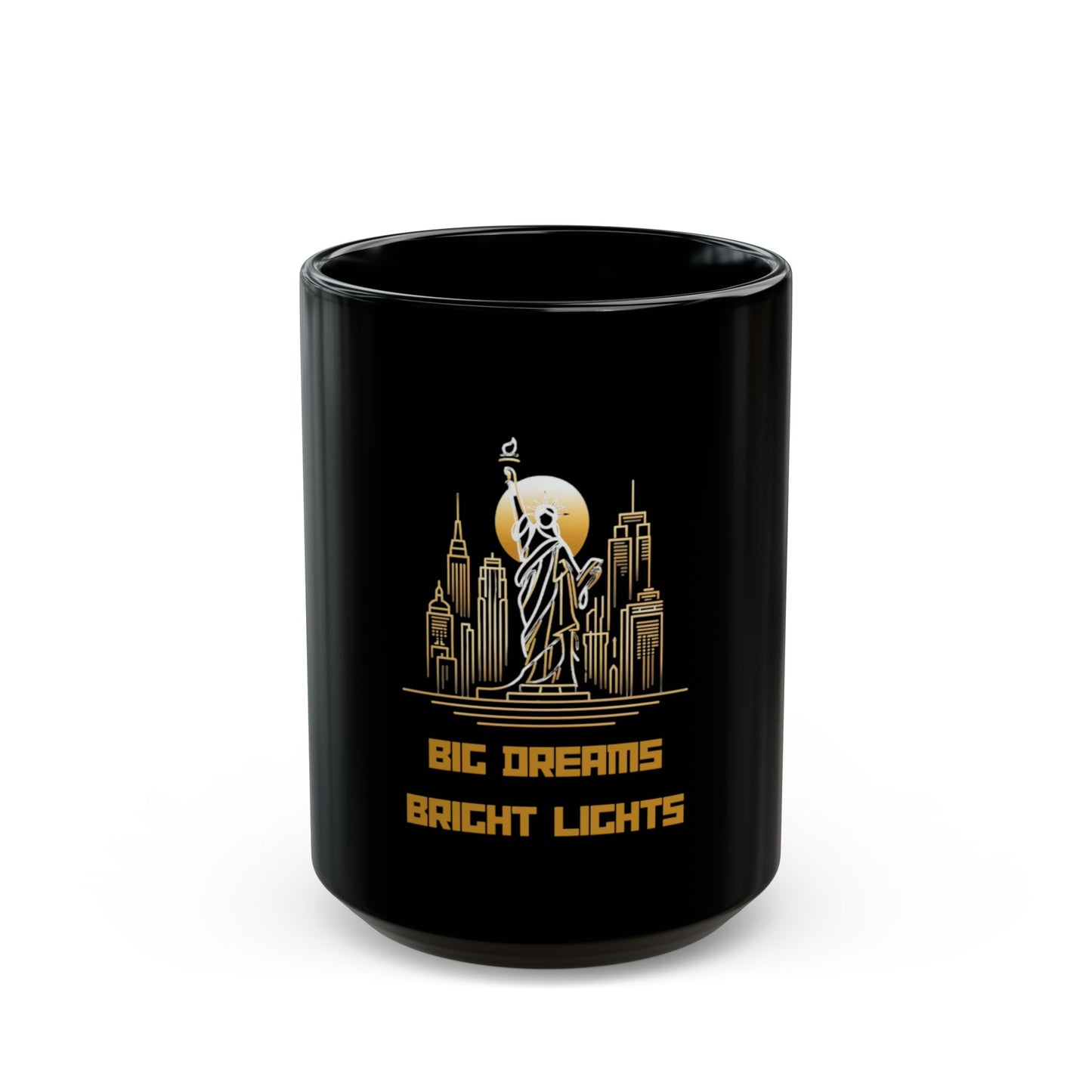 Big Dreams, Bright Lights | New York Black Mug