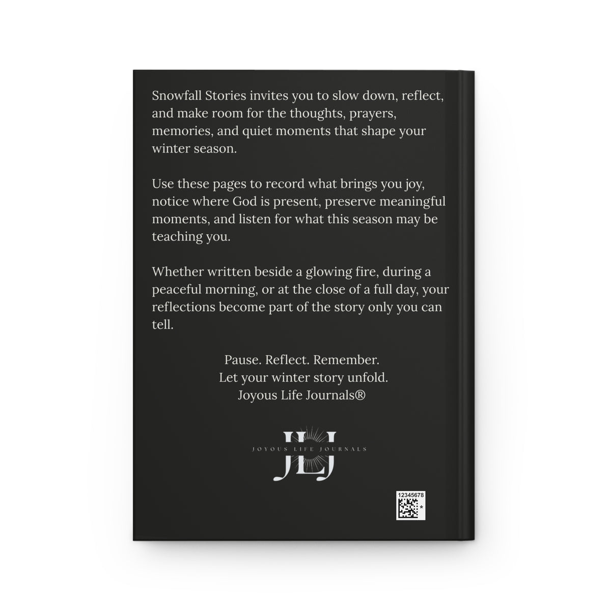Snowfall Stories: A Winter Reflection Journal | Matte Hardcover Journal for Faith, Memories & Seasonal Reflection