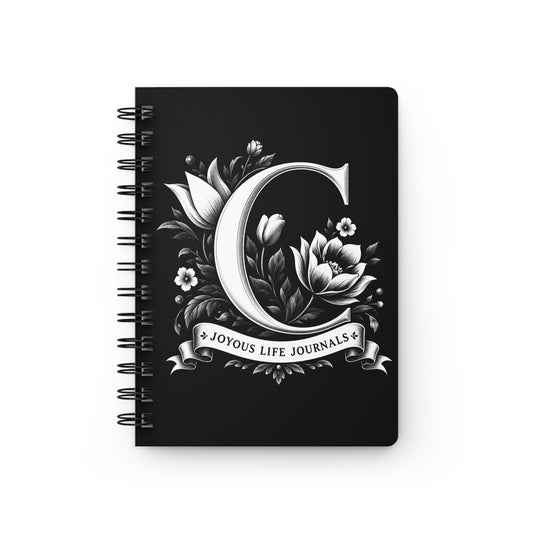 Cherished Chronicles | C Monogram Spiral Journal