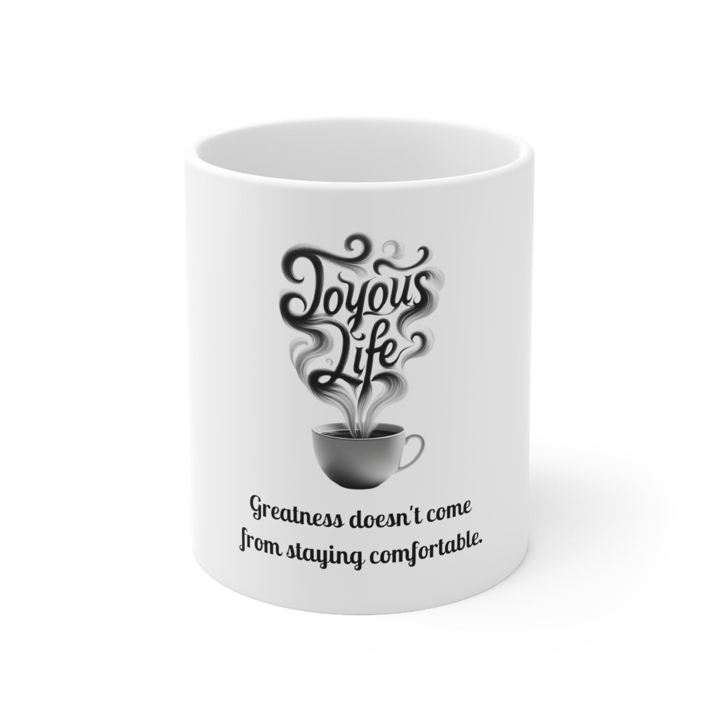 Greatness Mug – Embrace the Challenge, Ceramic Mug 11oz | Joyous Life Journals