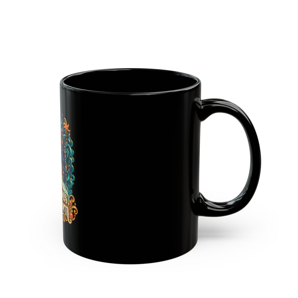 Ambitious Capricorn Black Mug | Celestial Elegance Collection | Joyous Life Journals®
