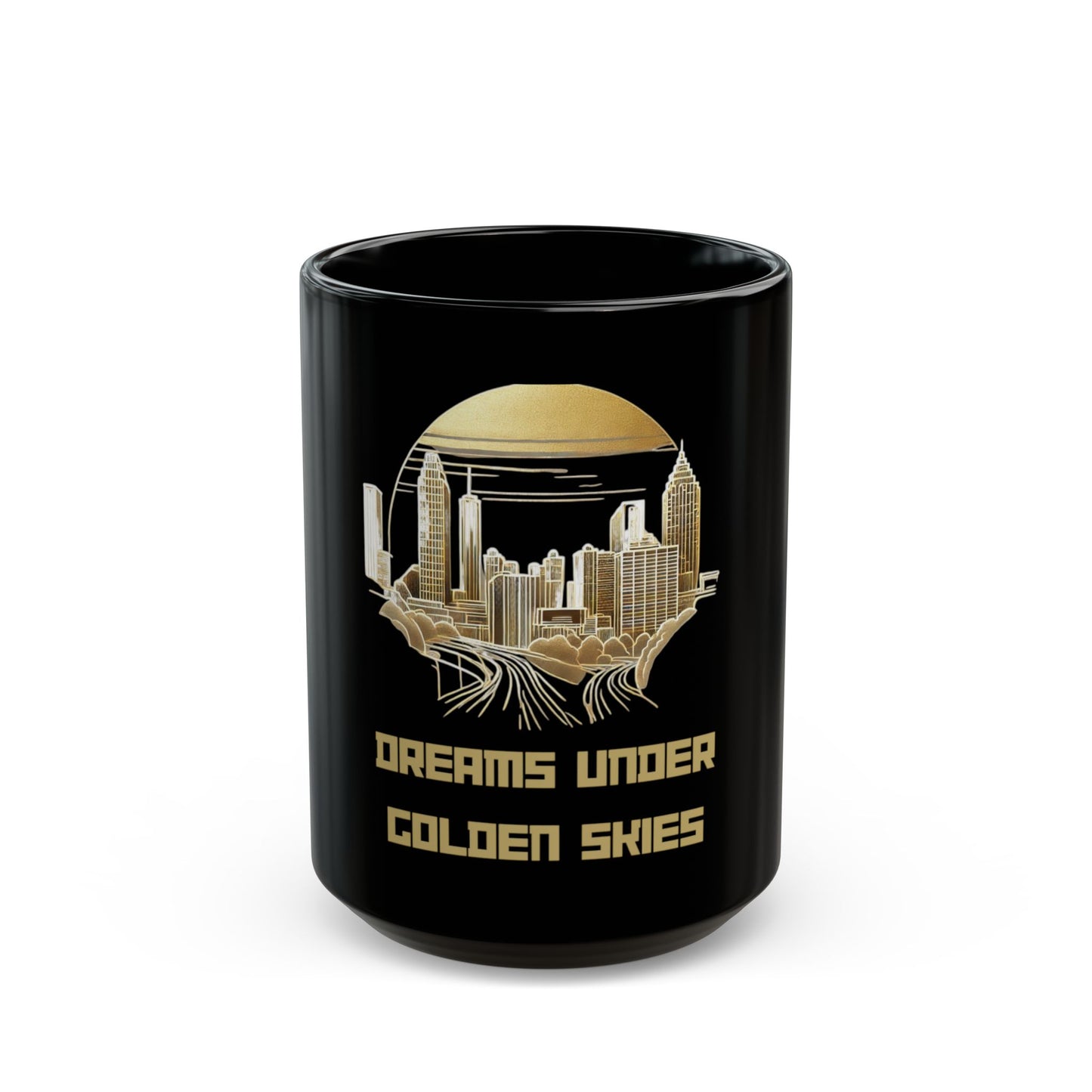 Dreams Under Golden Skies | Atlanta Black Mug
