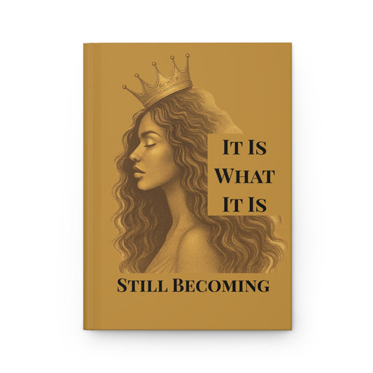 It Is What It Is – Minimalist Hardcover Journal, Burnt Gold | Joyous Life Journals