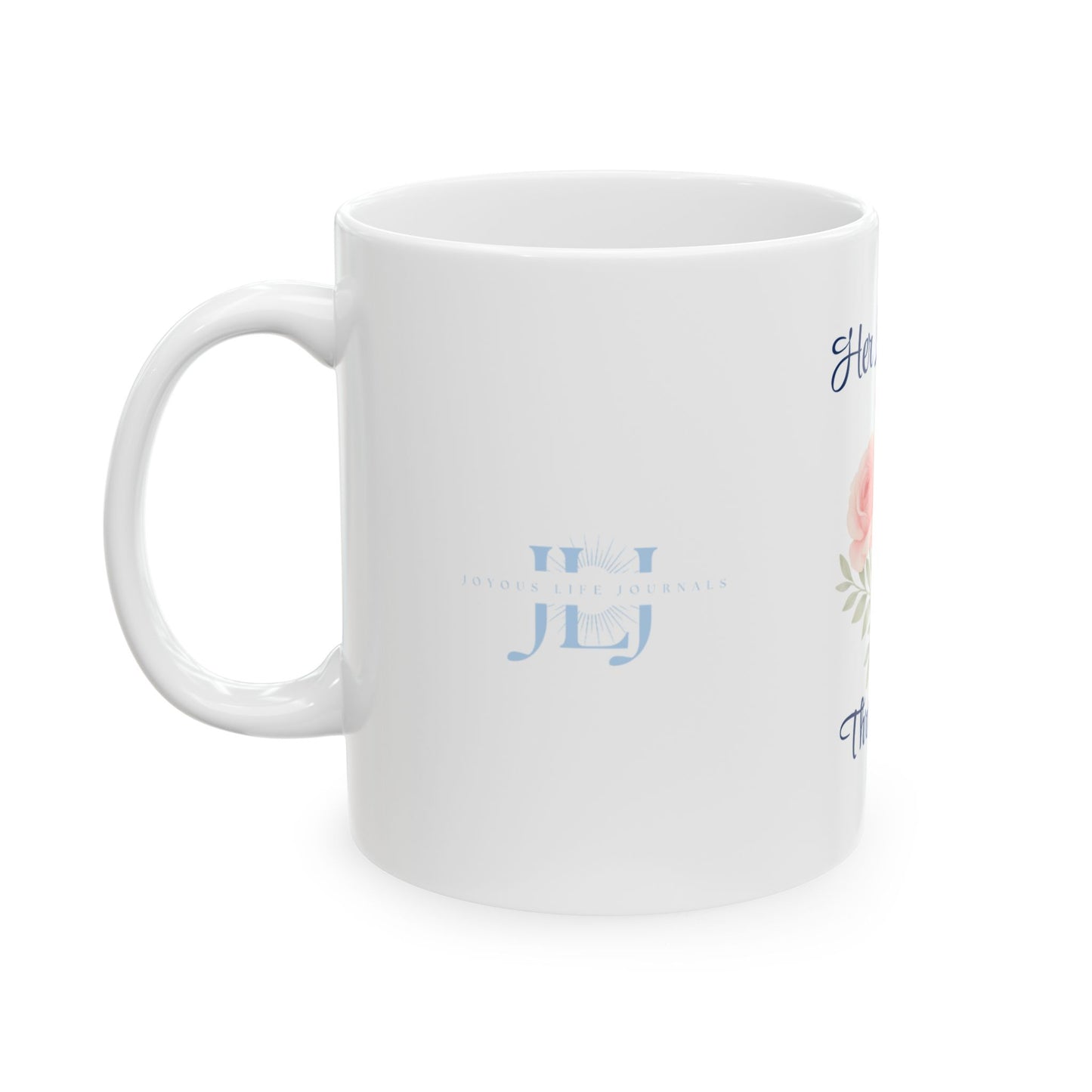 For Mama, With Love Legacy Mug – Her Love Lives Through Me | Psalm 23:1 Floral Tribute Cup