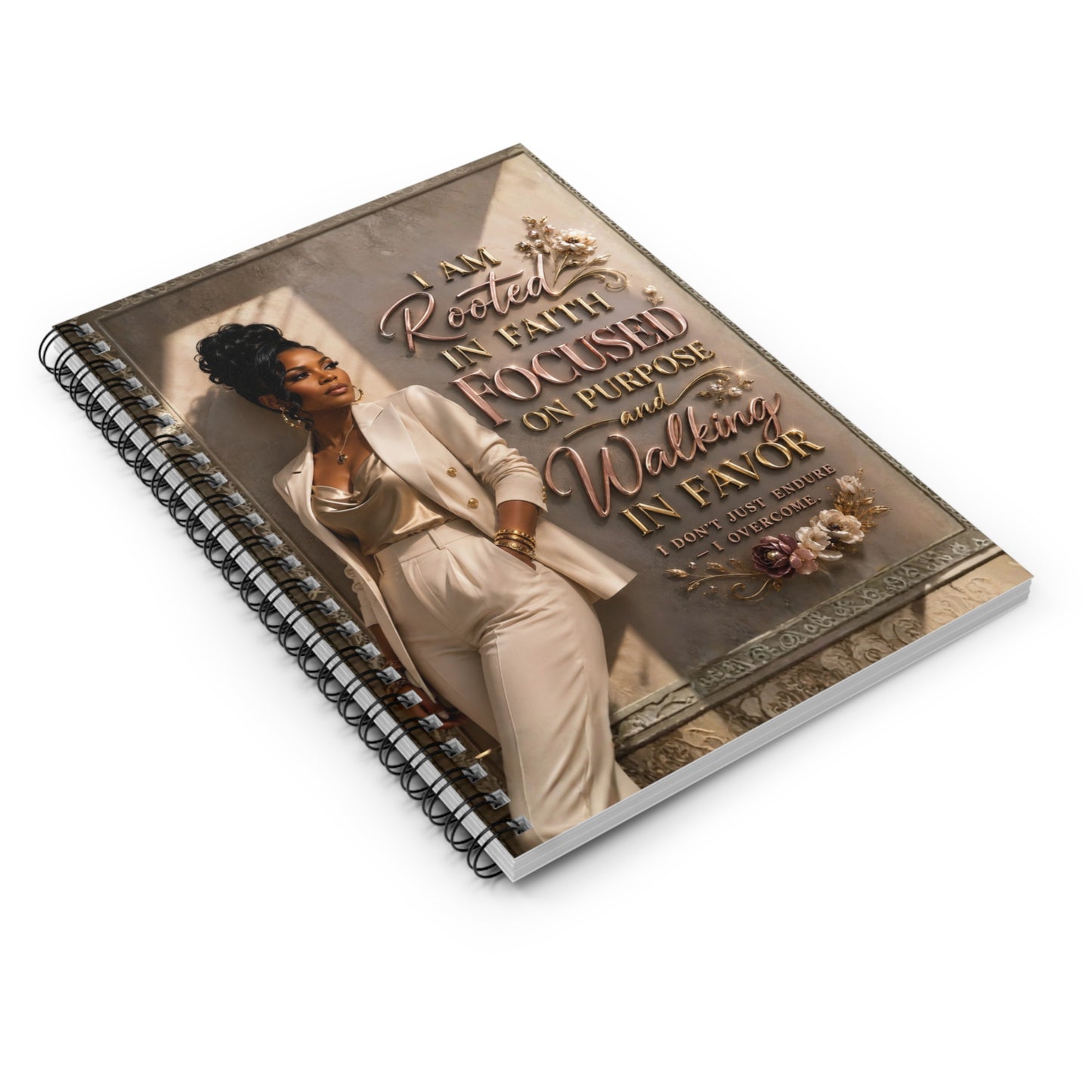 Faith & Favor™ Spiral Notebook | Rooted in Faith