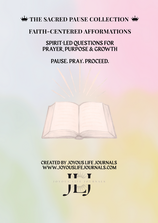 Faith-Centered Afformations – Prayer, Purpose & Growth Printable Cards