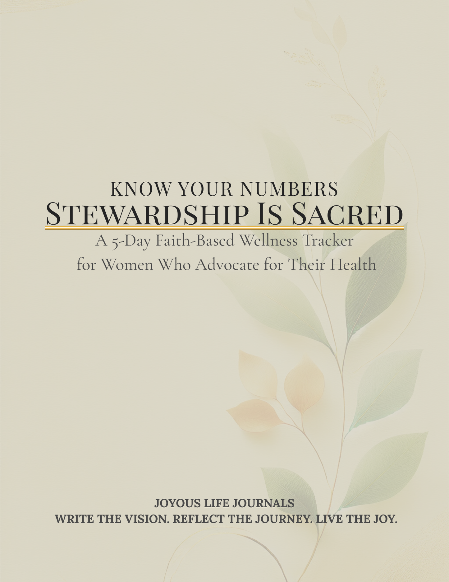 Know Your Numbers: Stewardship Is Sacred